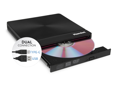 hamlet website | XDVDSLIM3AC - USB 3.1 Type-C + Type-A Dual Layer